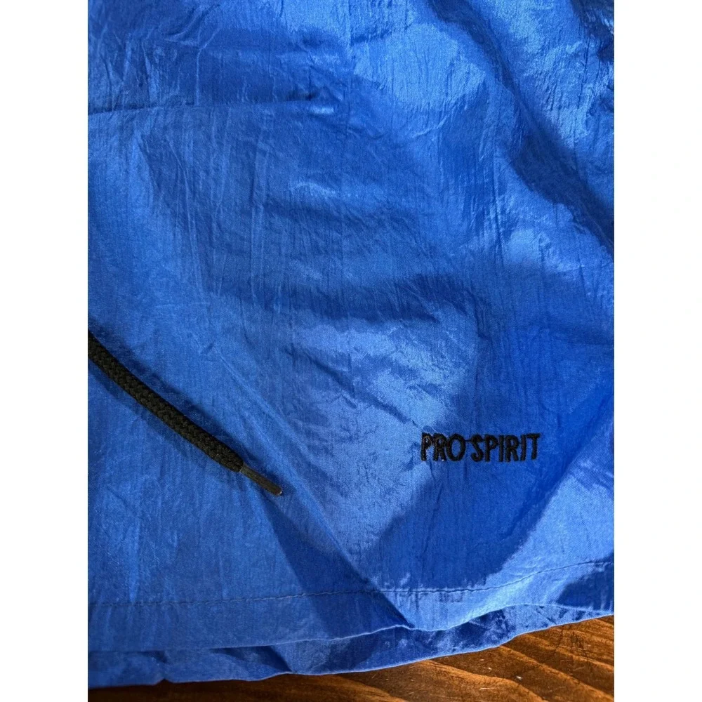 VTG‎ Pro Spirit Mens Blue Nylon Swim Trunks Shorts Large 90s Striped Waistband